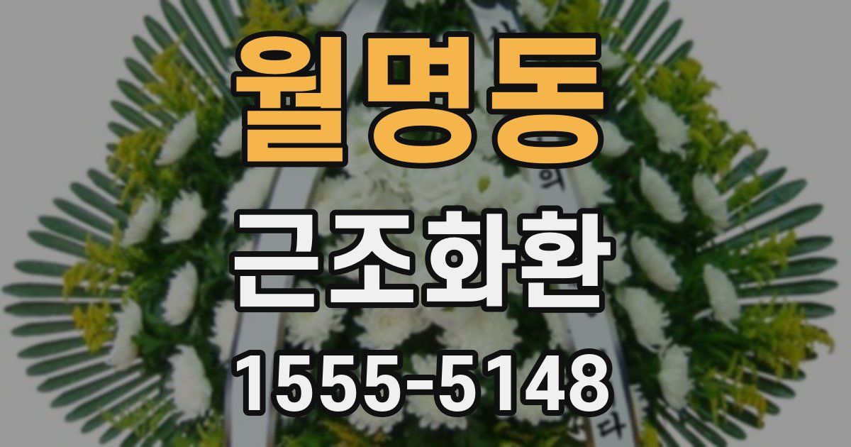 월명동 근조화환