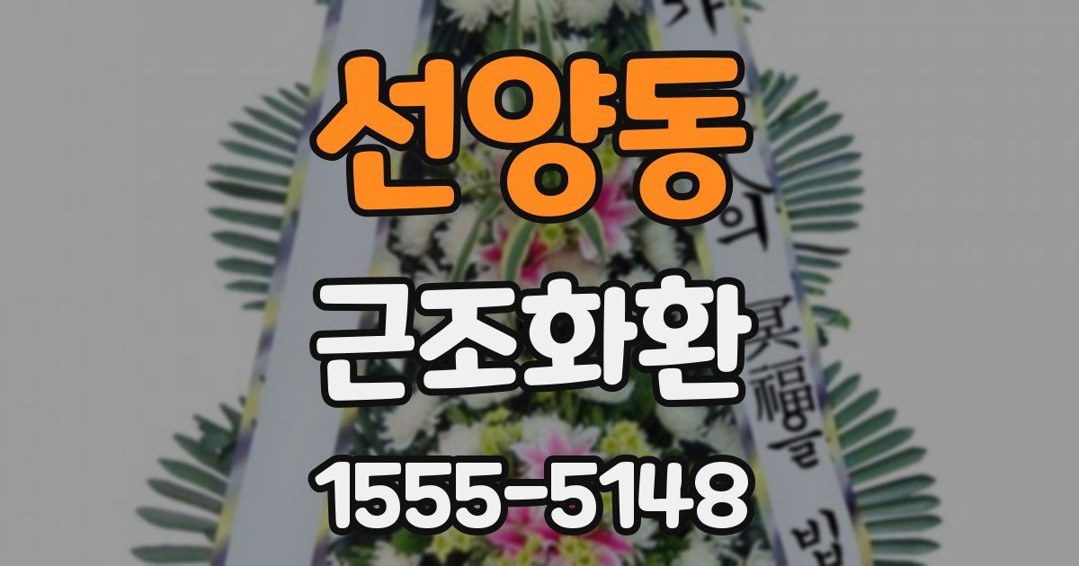 선양동 근조화환