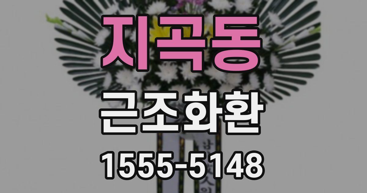 지곡동 근조화환