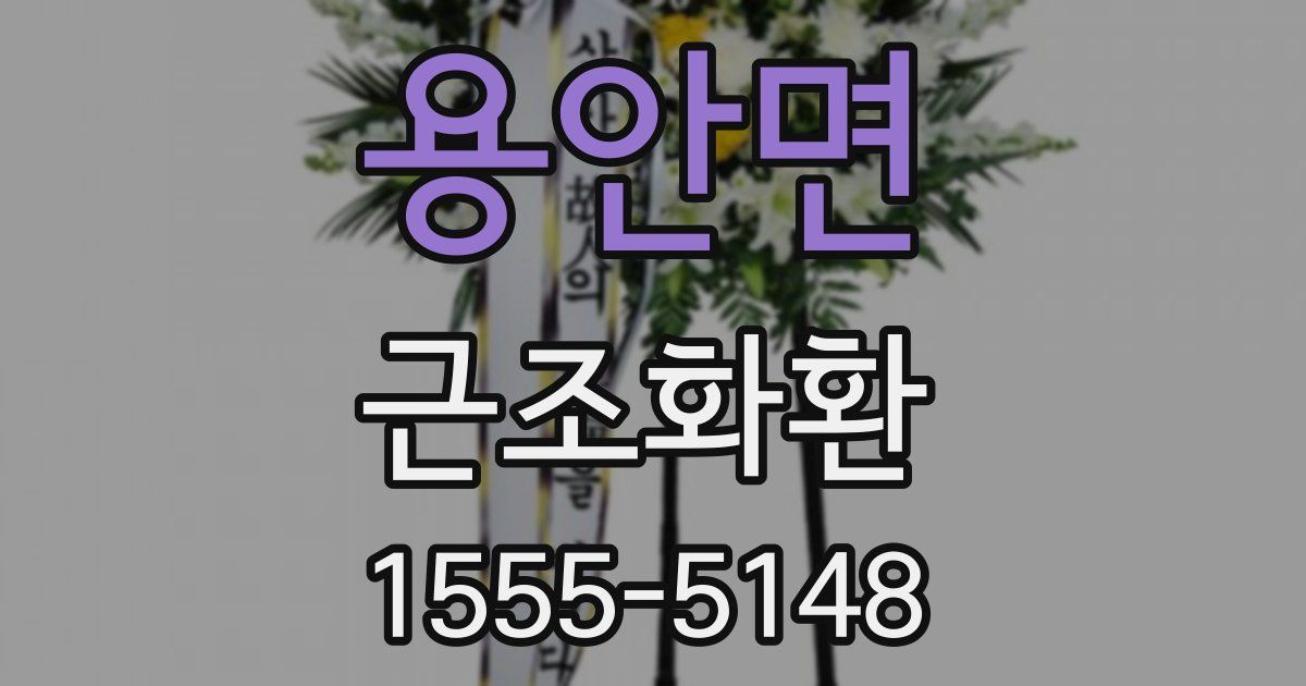 용안면 근조화환