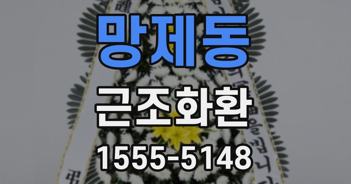망제동 근조화환