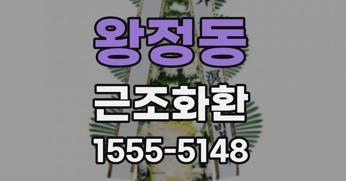 왕정동 근조화환