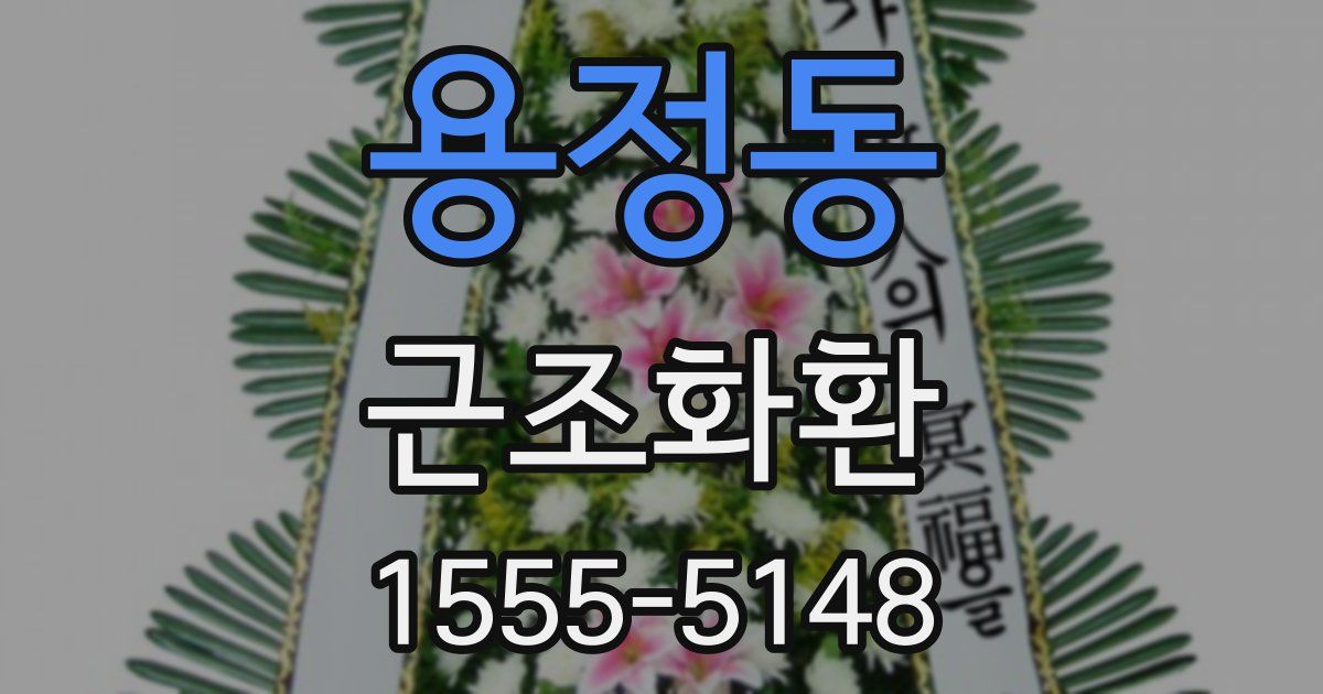 용정동 근조화환