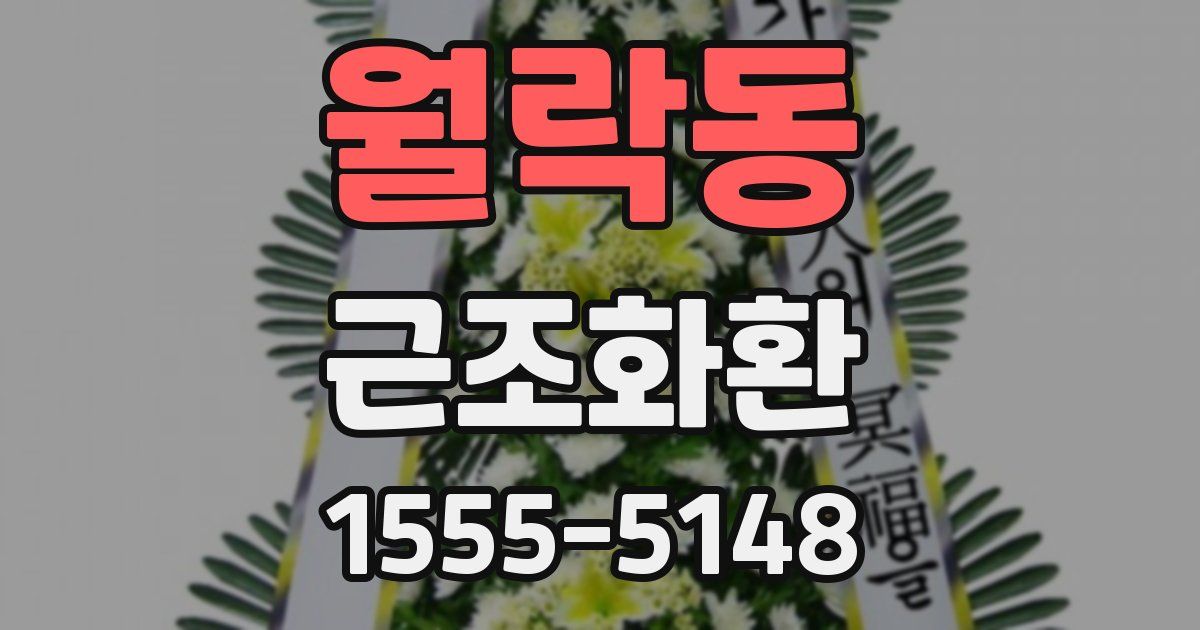 월락동 근조화환