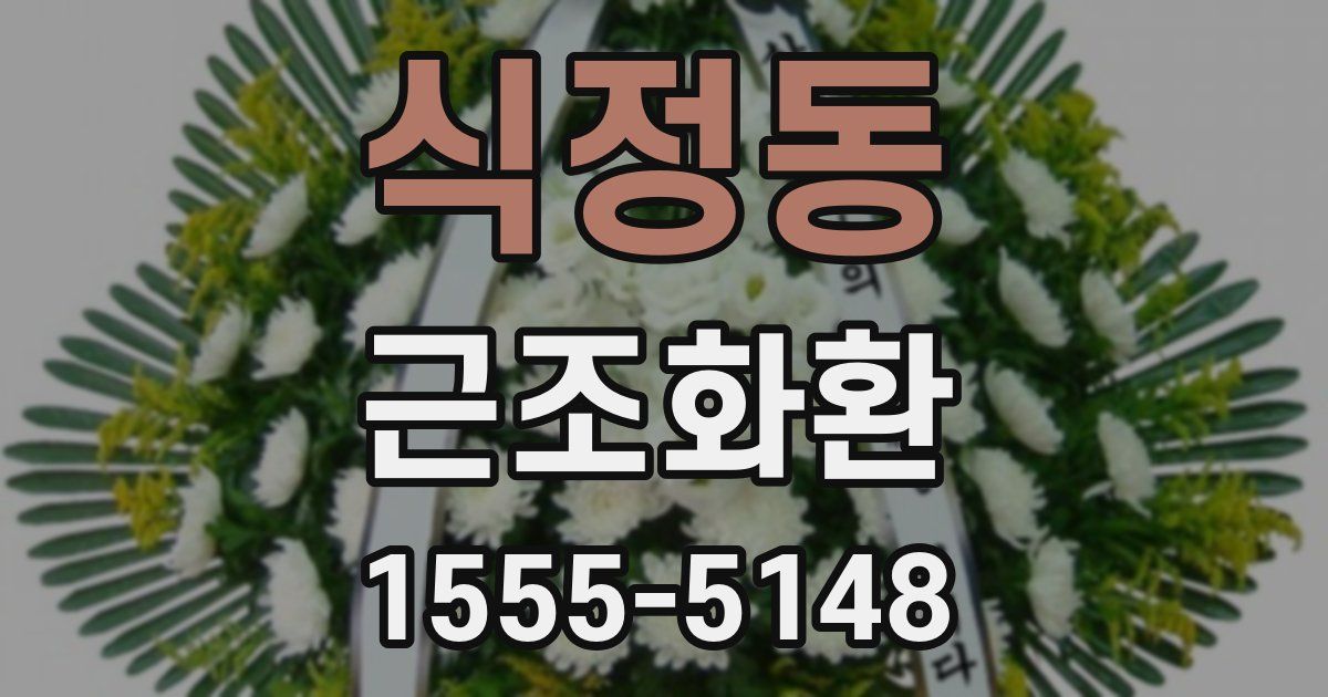 식정동 근조화환
