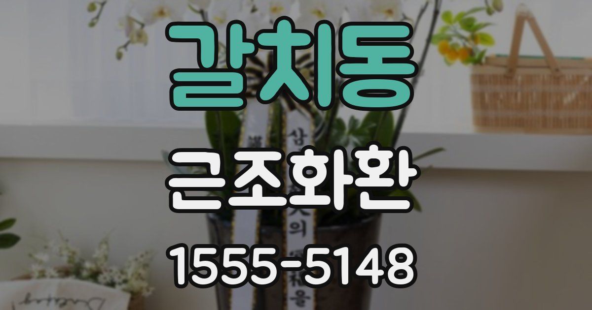 갈치동 근조화환