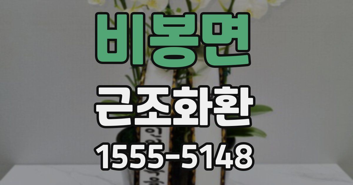비봉면 근조화환