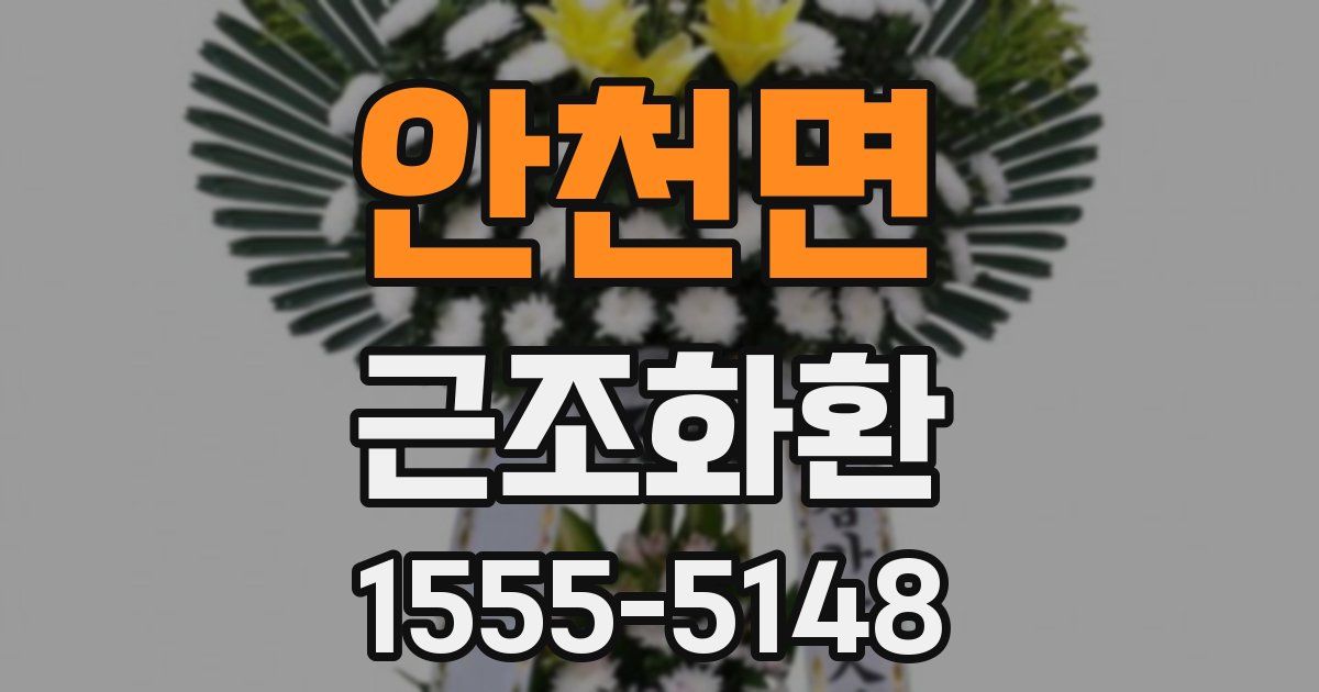 안천면 근조화환