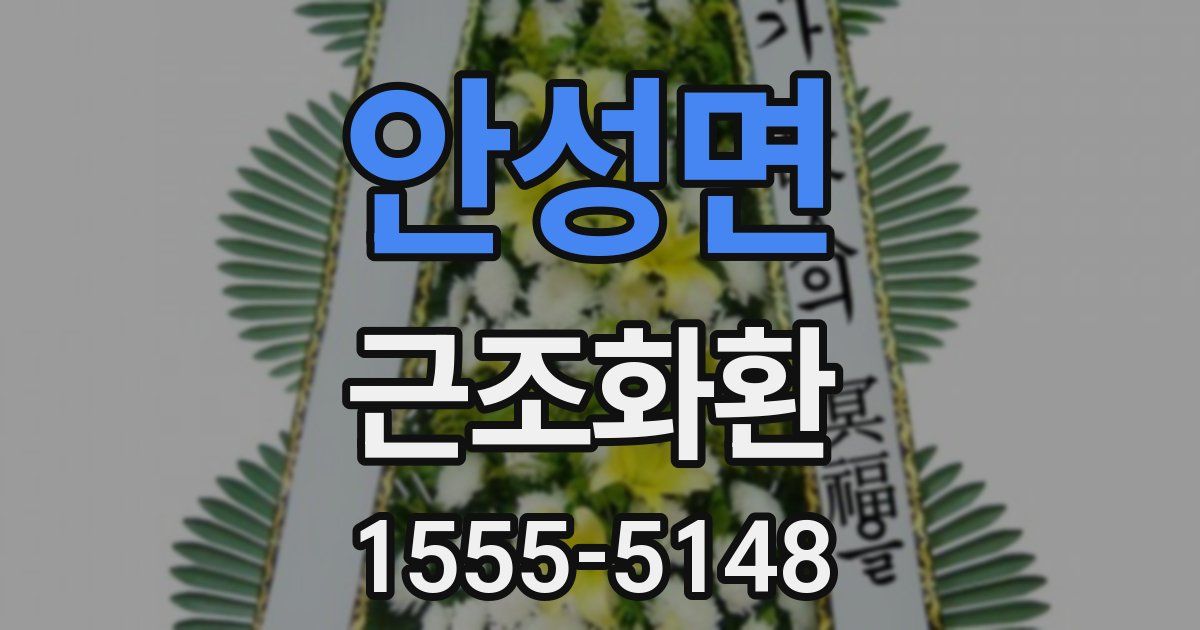 안성면 근조화환