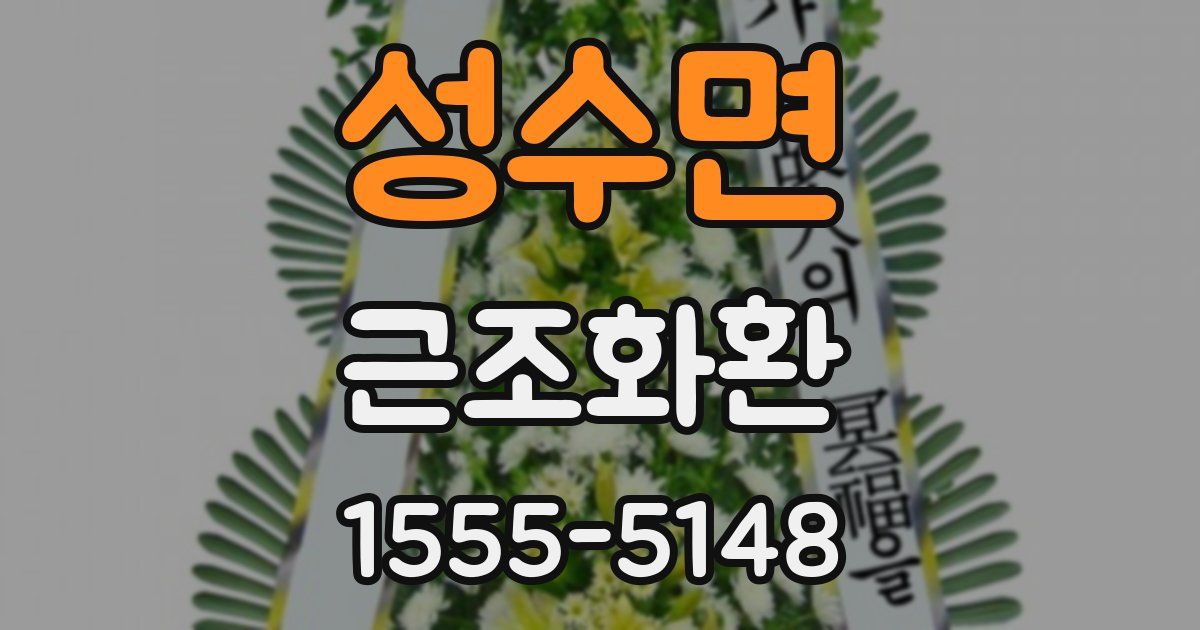성수면 근조화환