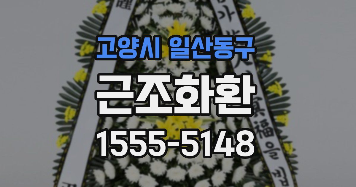 고양시 일산동구 근조화환