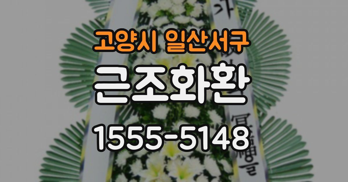 고양시 일산서구 근조화환