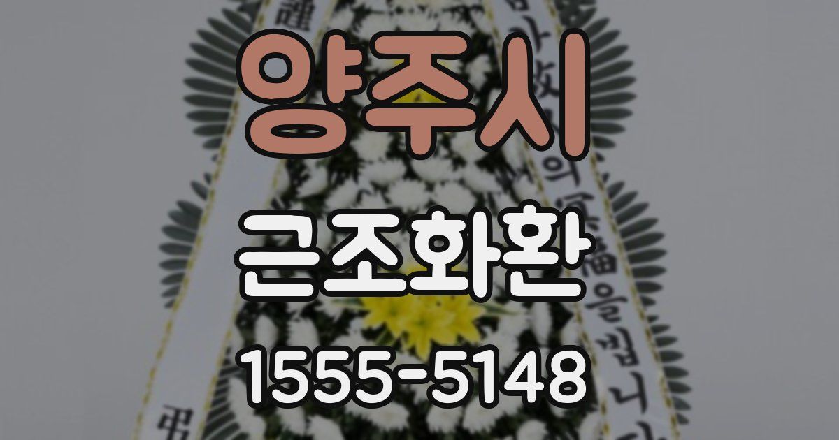 양주시 근조화환