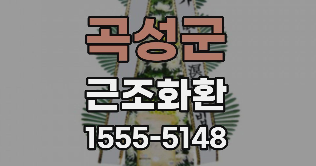 곡성군 근조화환