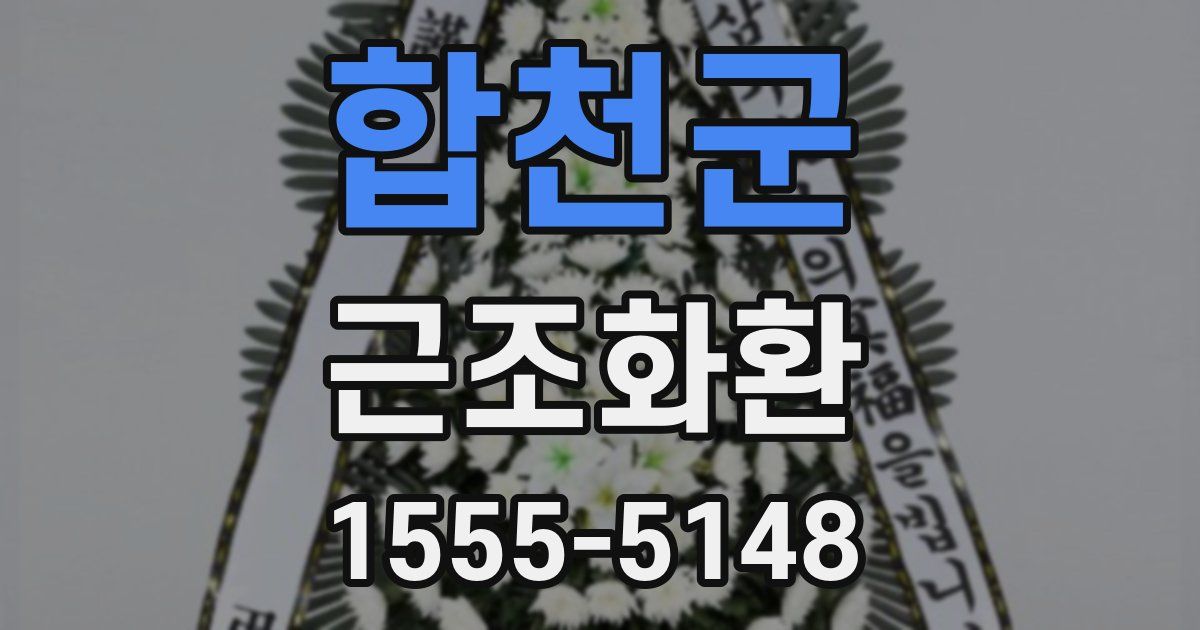 합천군 근조화환