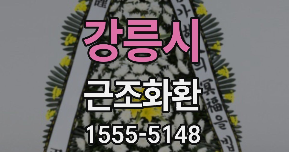 강릉시 근조화환