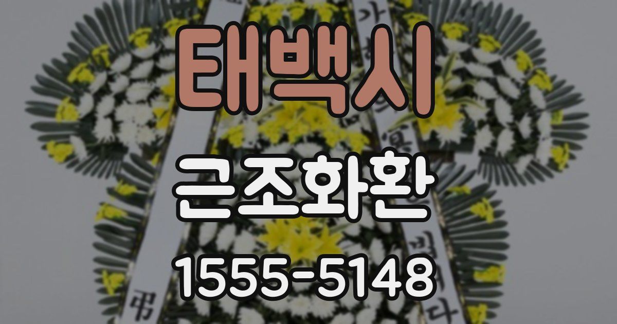 태백시 근조화환