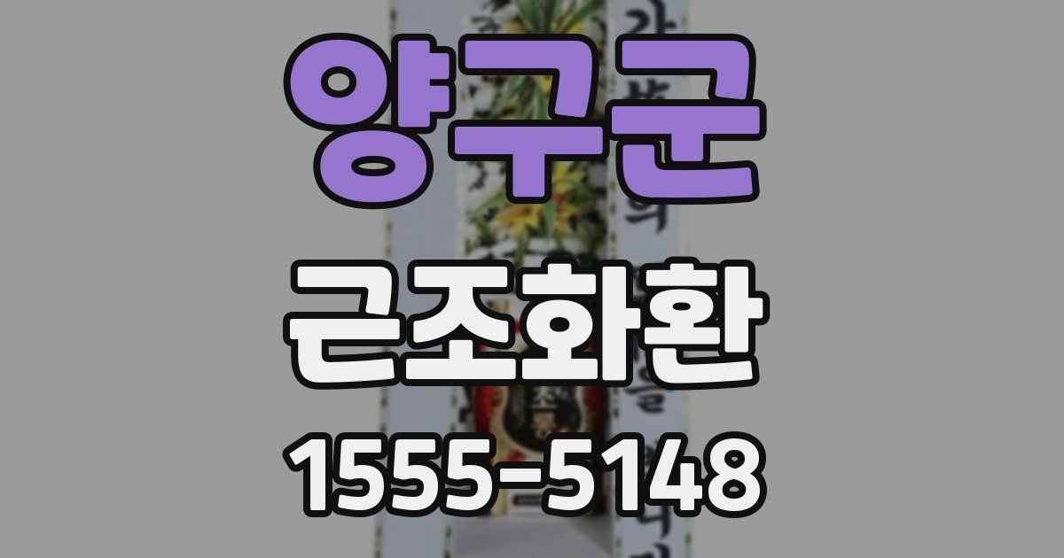 양구군 근조화환