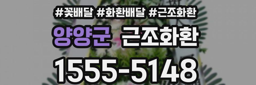 양양군 근조화환