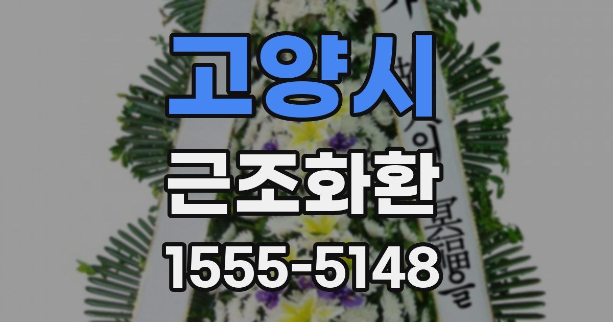 고양시 근조화환