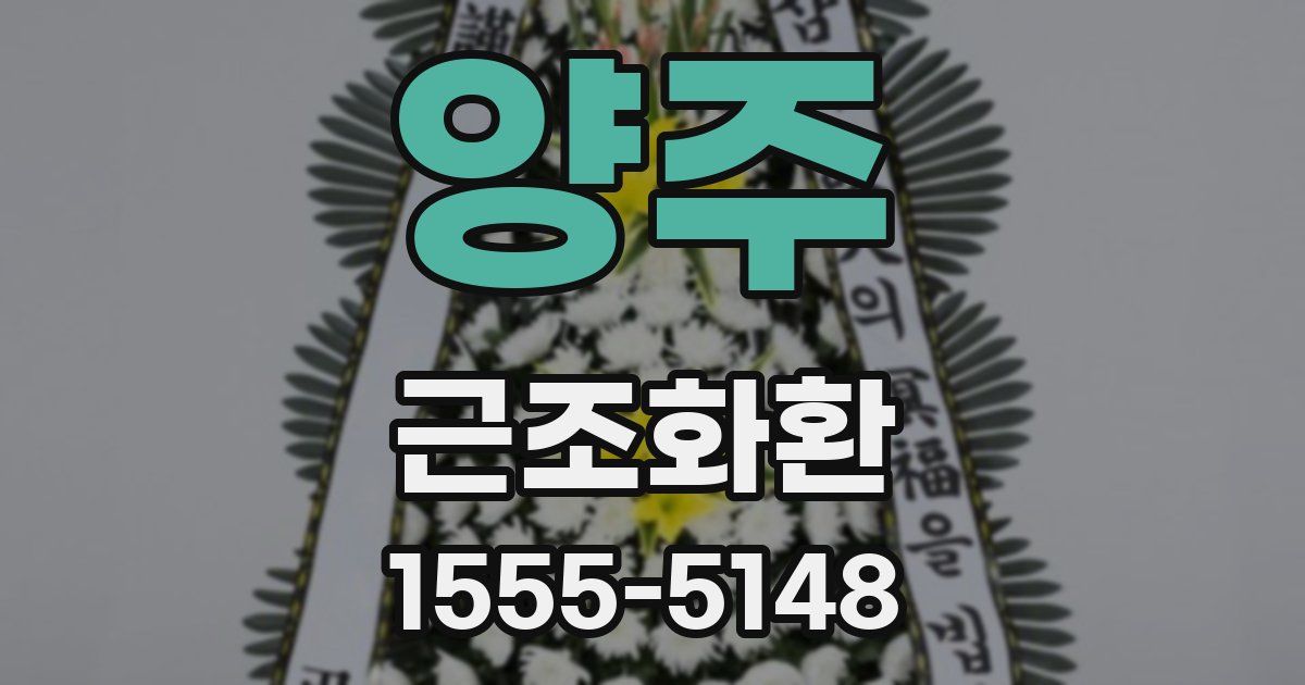 양주 근조화환