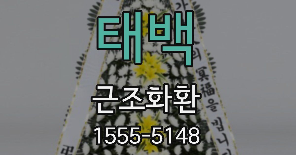 태백 근조화환