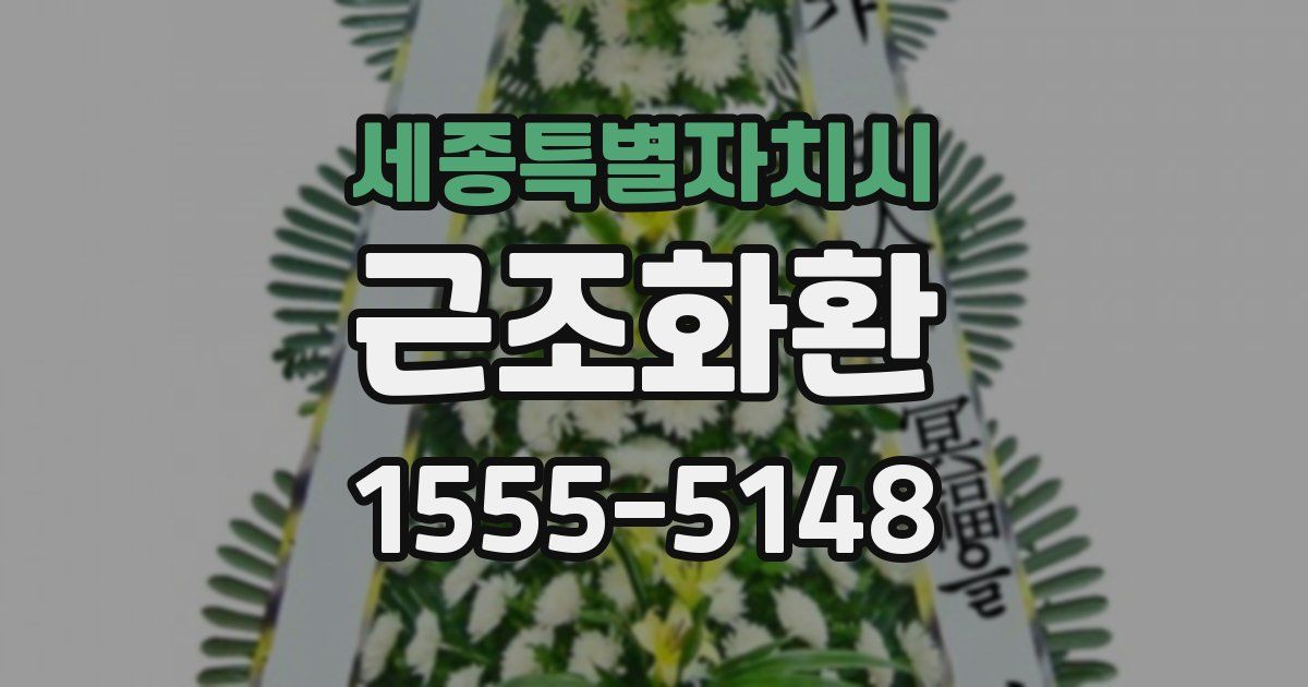 세종특별자치시 근조화환