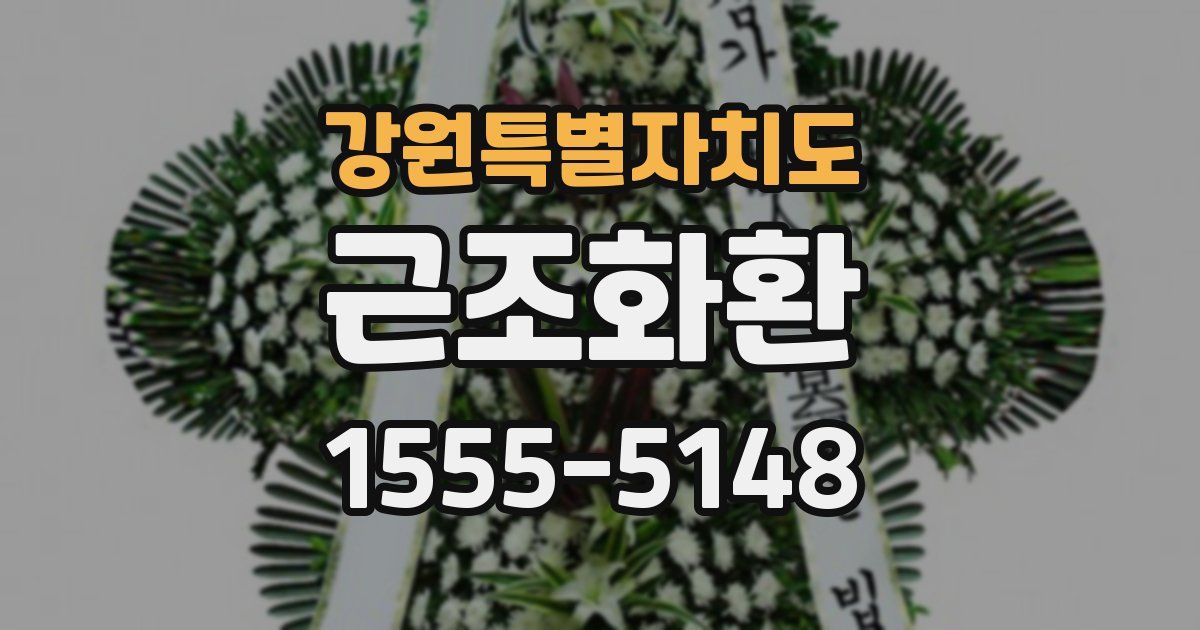 강원특별자치도 근조화환