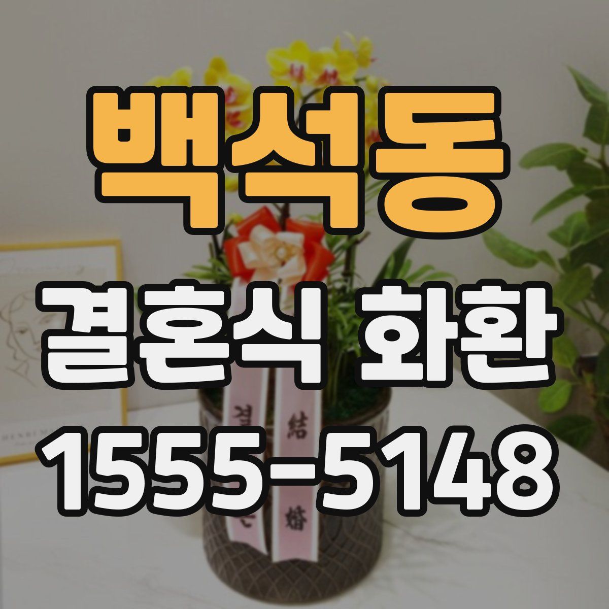 백석동 결혼식 화환
