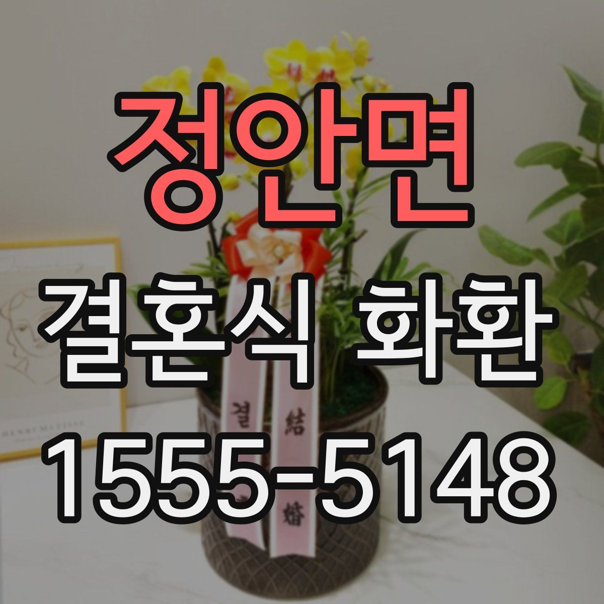 정안면 결혼식 화환