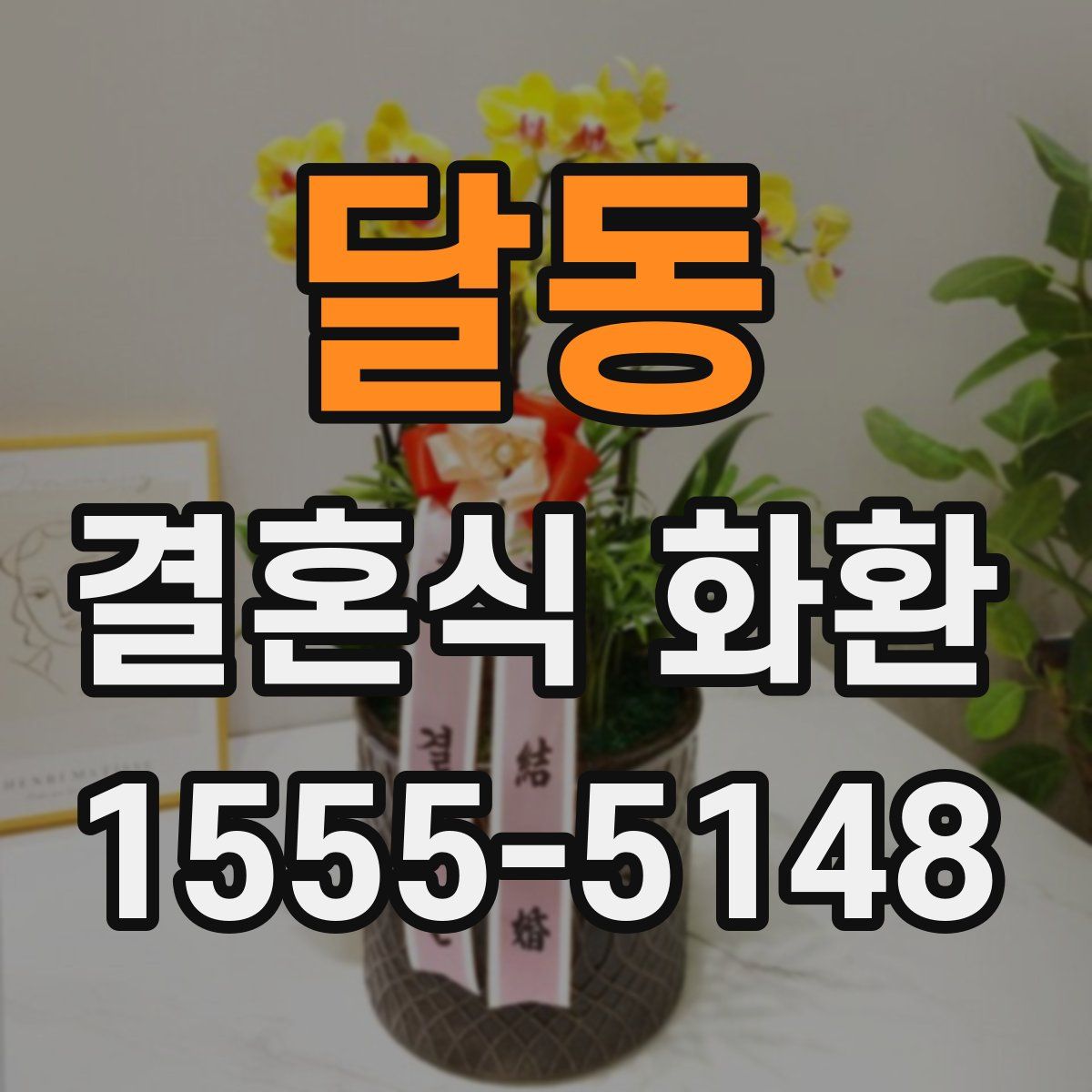달동 결혼식 화환