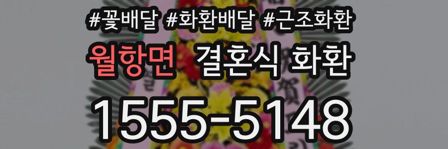 월항면 결혼식 화환