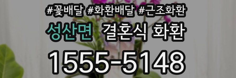 성산면 결혼식 화환