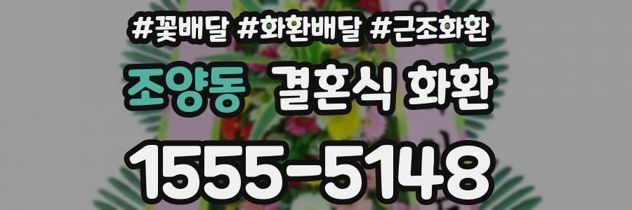 조양동 결혼식 화환