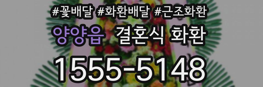 양양읍 결혼식 화환