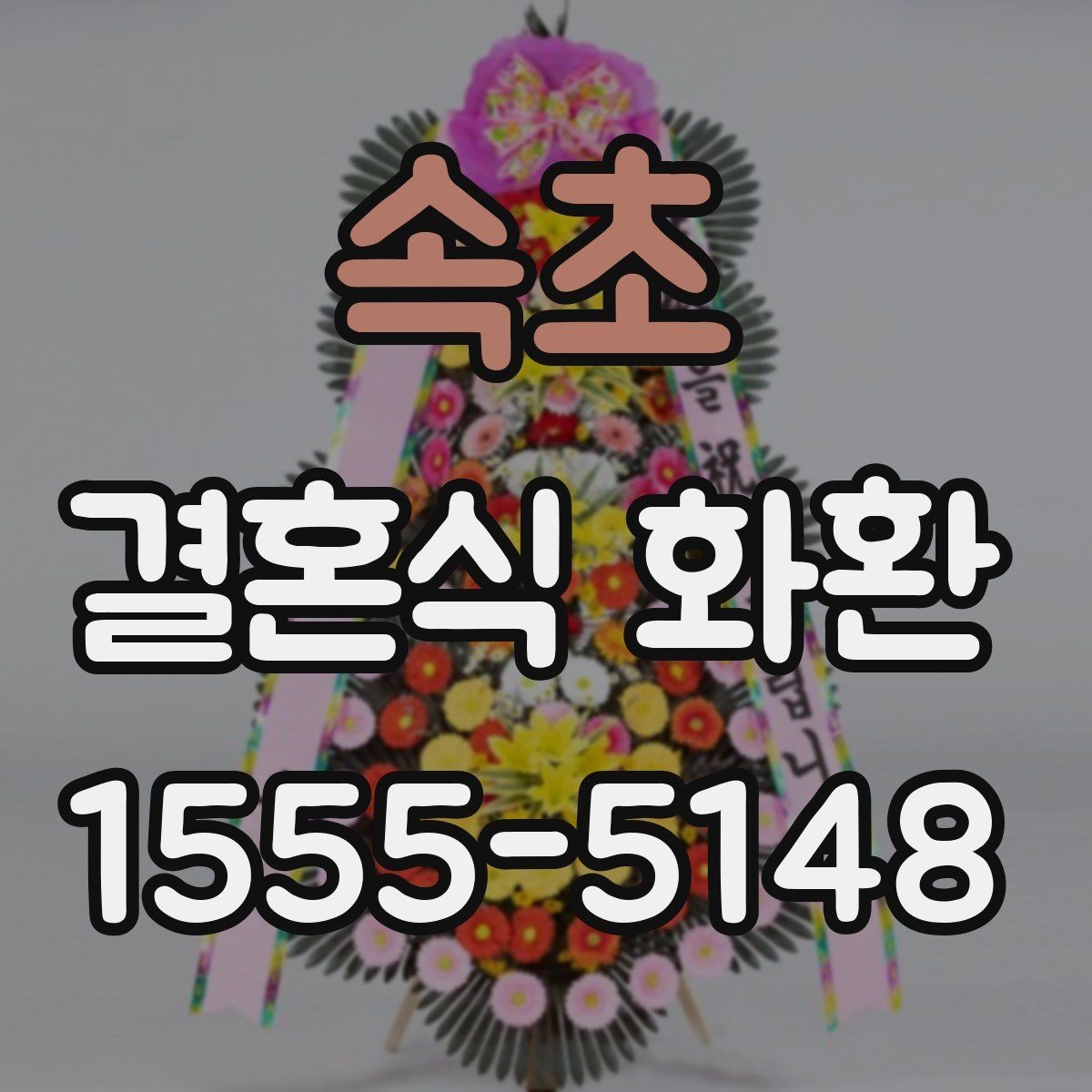 속초 결혼식 화환 무난한 스타일을 찾는 기준