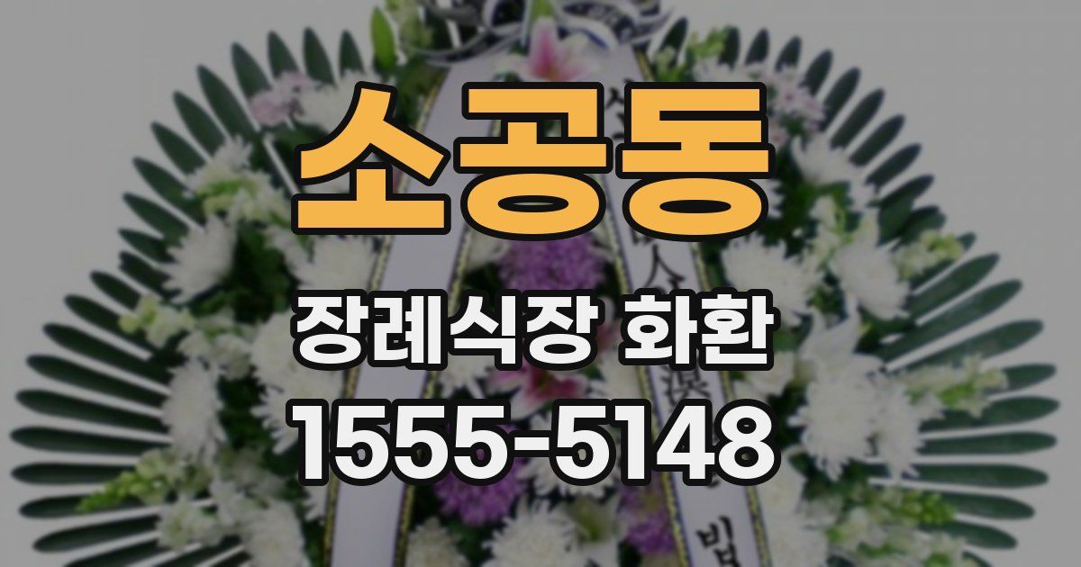 소공동 장례식장 화환