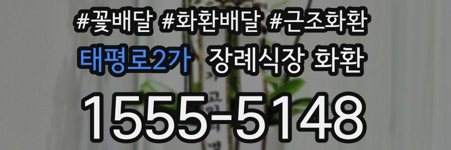 태평로2가 장례식장 화환