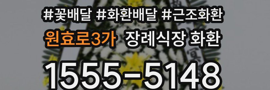 원효로3가 장례식장 화환