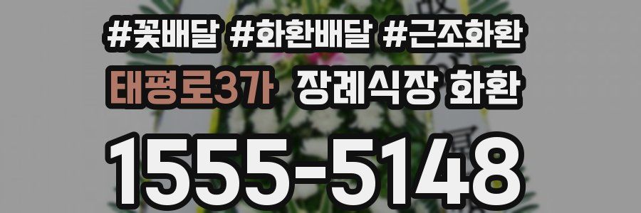 태평로3가 장례식장 화환