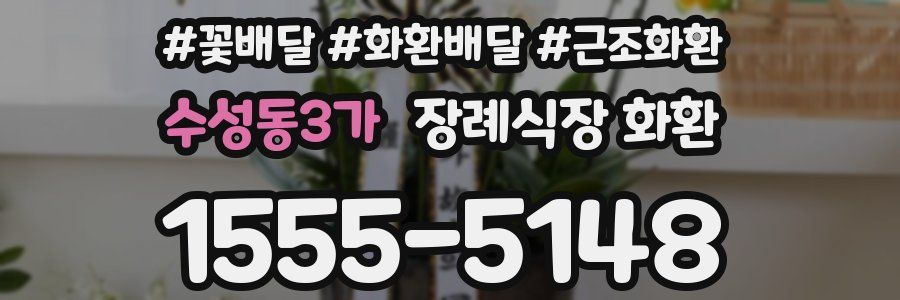 수성동3가 장례식장 화환