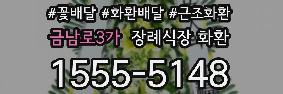 금남로3가 장례식장 화환