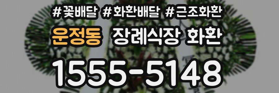 운정동 장례식장 화환