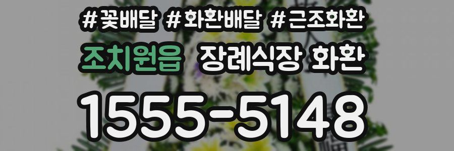 조치원읍 장례식장 화환