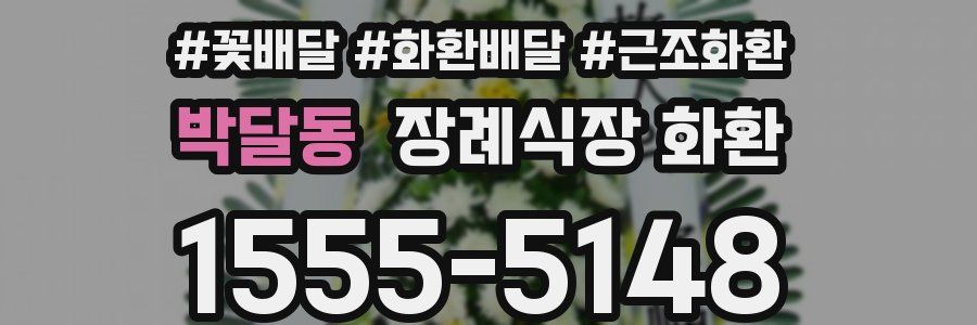 박달동 장례식장 화환