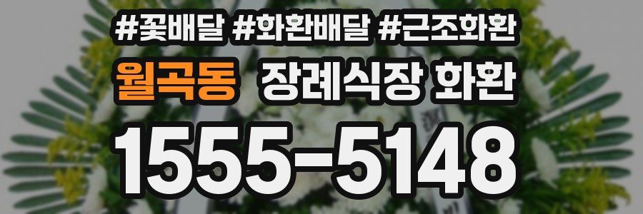월곡동 장례식장 화환