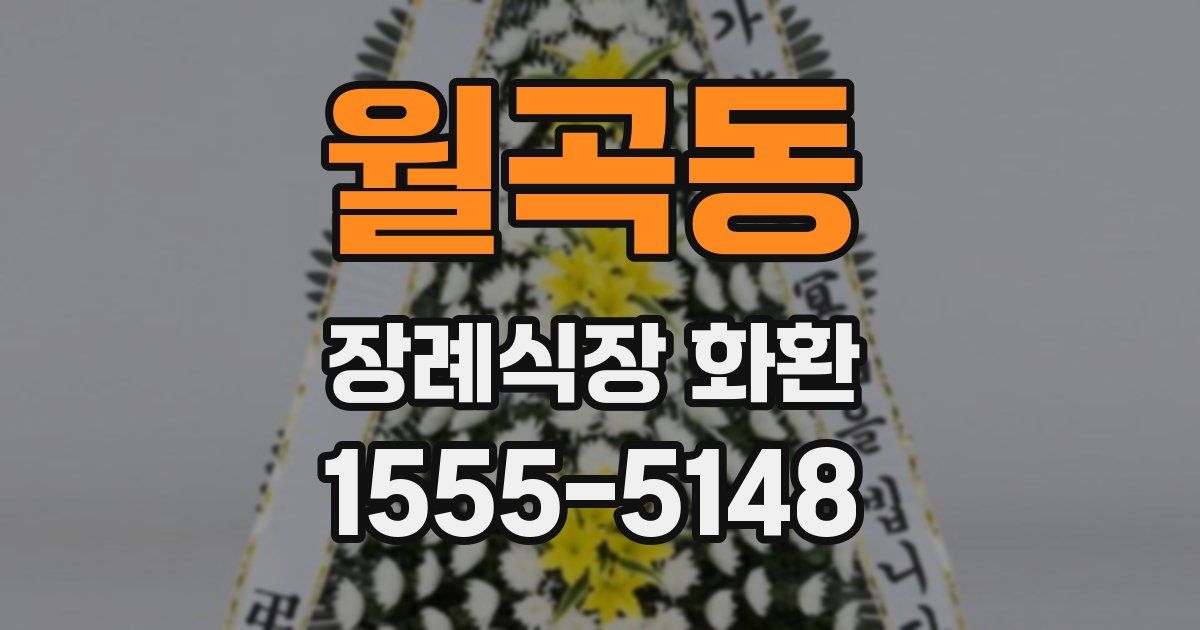 월곡동 장례식장 화환