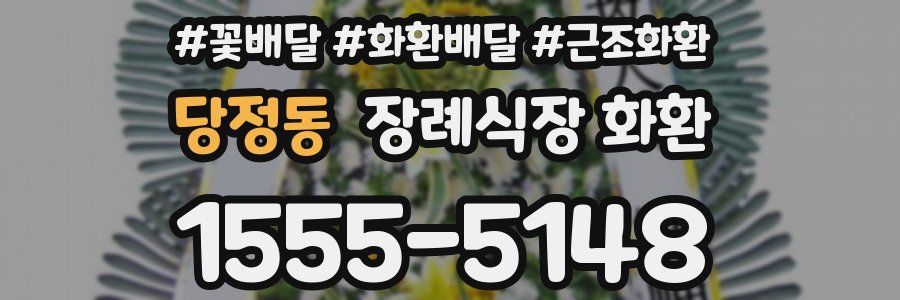당정동 장례식장 화환