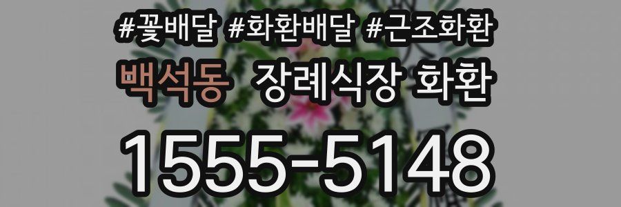 백석동 장례식장 화환