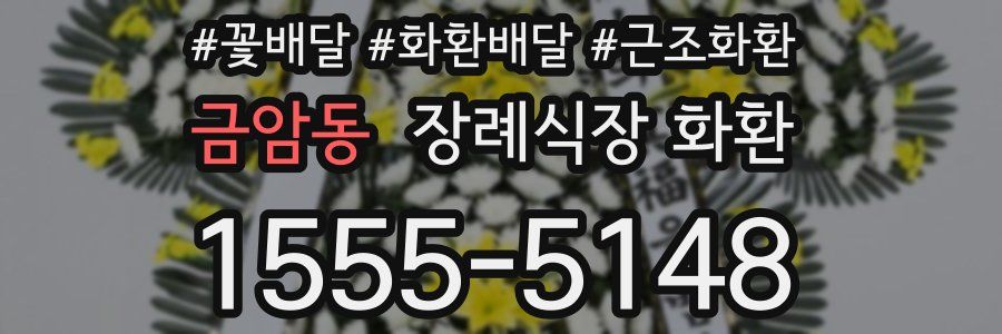 금암동 장례식장 화환